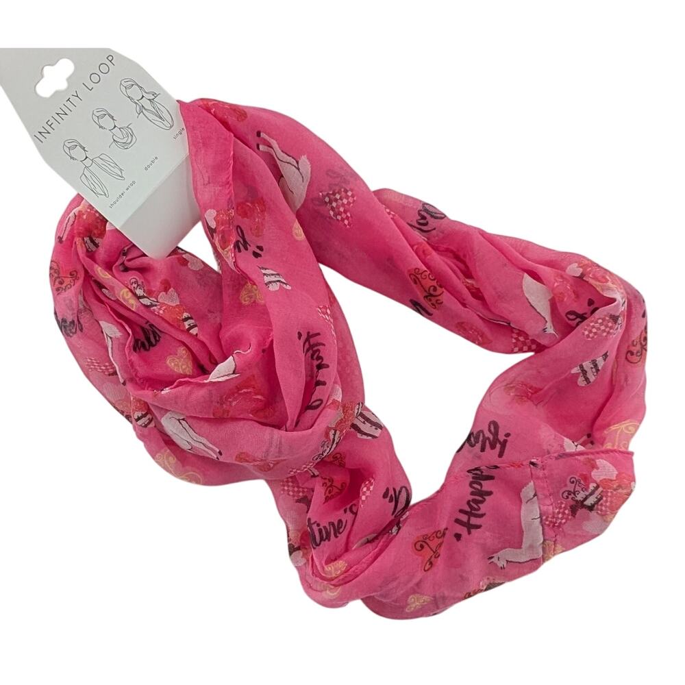 Valentines Day Animal Heart Scarf by Collection Eighteen - Picture 8 of 9